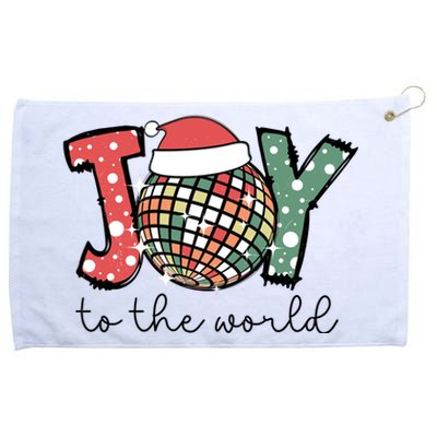 Joy To The World Disco Christmas Holiday Grommeted Golf Towel