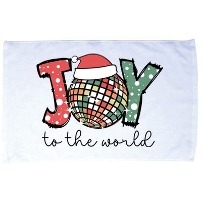 Joy To The World Disco Christmas Holiday Microfiber Hand Towel