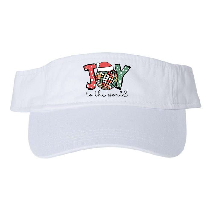 Joy To The World Disco Christmas Holiday Valucap Bio-Washed Visor