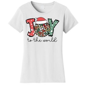 Joy To The World Disco Christmas Holiday Women's T-Shirt