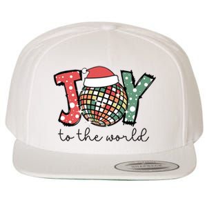 Joy To The World Disco Christmas Holiday Wool Snapback Cap