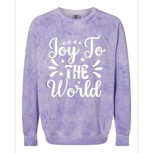 Joy To The World Funny Graphic Tees And Gift Colorblast Crewneck Sweatshirt