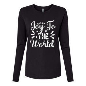 Joy To The World Funny Graphic Tees And Gift Womens Cotton Relaxed Long Sleeve T-Shirt