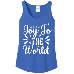 Joy To The World Funny Graphic Tees And Gift Ladies Essential Tank