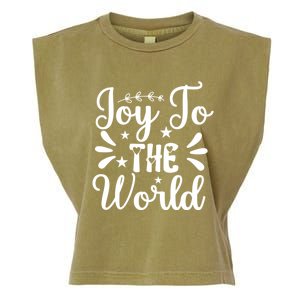 Joy To The World Funny Graphic Tees And Gift Garment-Dyed Women's Muscle Tee