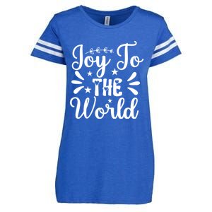 Joy To The World Funny Graphic Tees And Gift Enza Ladies Jersey Football T-Shirt