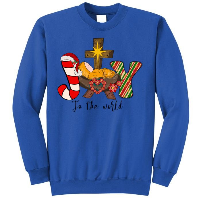 Joy To The World Jesus Sublimation Merry Christmas Gift Sweatshirt