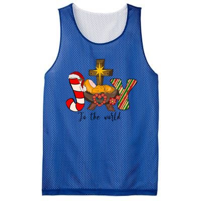 Joy To The World Jesus Sublimation Merry Christmas Gift Mesh Reversible Basketball Jersey Tank