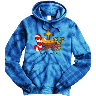 Joy To The World Jesus Sublimation Merry Christmas Gift Tie Dye Hoodie