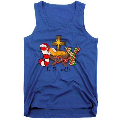 Joy To The World Jesus Sublimation Merry Christmas Gift Tank Top