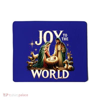 Joy To The World True Story Christmas Xmas Jesus Nativity Gift Mousepad