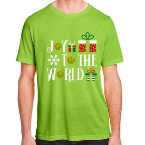 Joy To The World Pickleball Christmas Gift Adult ChromaSoft Performance T-Shirt