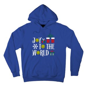 Joy To The World Pickleball Christmas Gift Hoodie