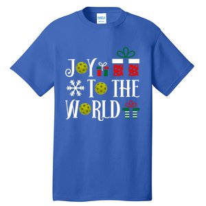 Joy To The World Pickleball Christmas Gift Tall T-Shirt