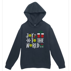 Joy To The World Pickleball Christmas Gift Urban Pullover Hoodie