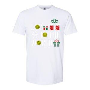 Joy To The World Pickleball Christmas Gift Softstyle CVC T-Shirt