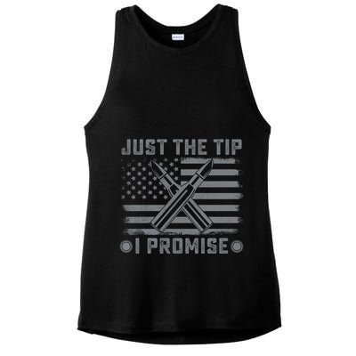 Just The Tip Promise Pro Gun Second Adt I 2nd That Gift Ladies PosiCharge Tri-Blend Wicking Tank