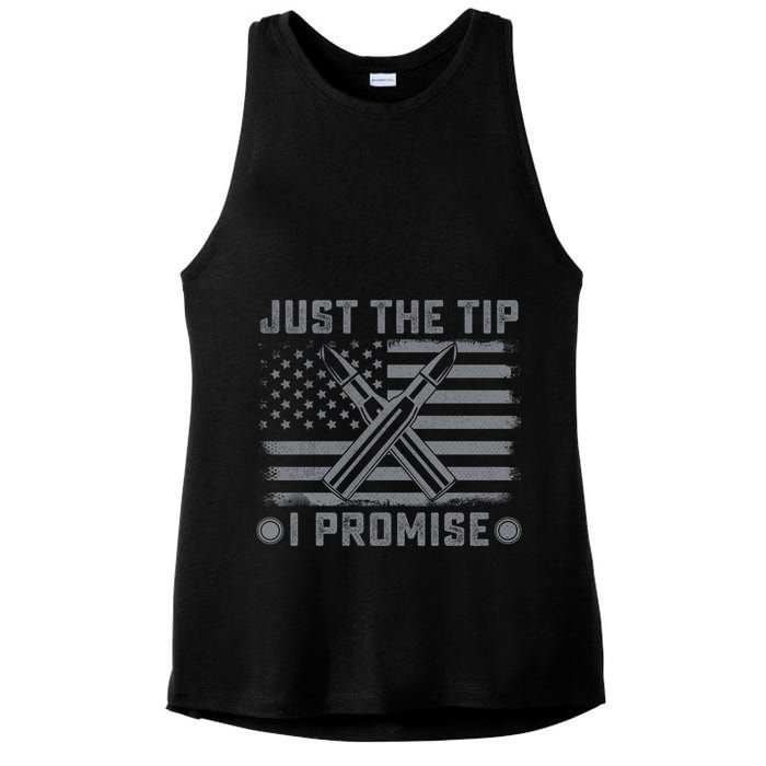Just The Tip Promise Pro Gun Second Adt I 2nd That Gift Ladies PosiCharge Tri-Blend Wicking Tank