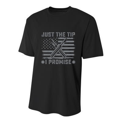 Just The Tip Promise Pro Gun Second Adt I 2nd That Gift Youth Performance Sprint T-Shirt