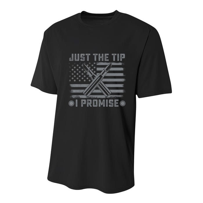 Just The Tip Promise Pro Gun Second Adt I 2nd That Gift Youth Performance Sprint T-Shirt