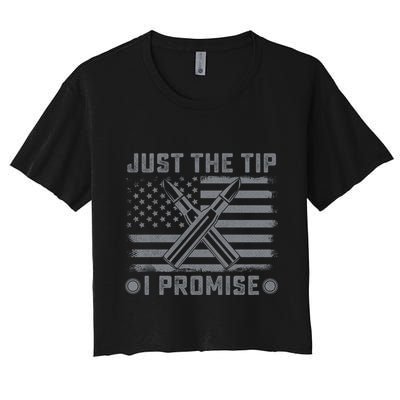 Just The Tip Promise Pro Gun Second Adt I 2nd That Gift Crop Top