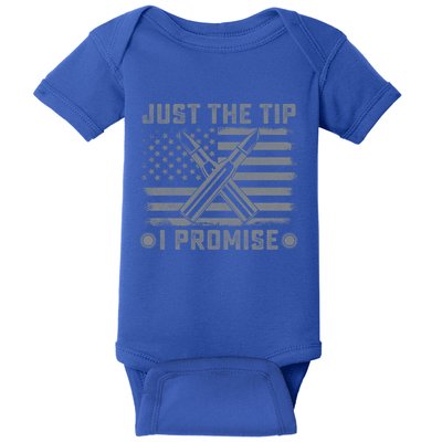 Just The Tip Promise Pro Gun Second Adt I 2nd That Gift Baby Bodysuit