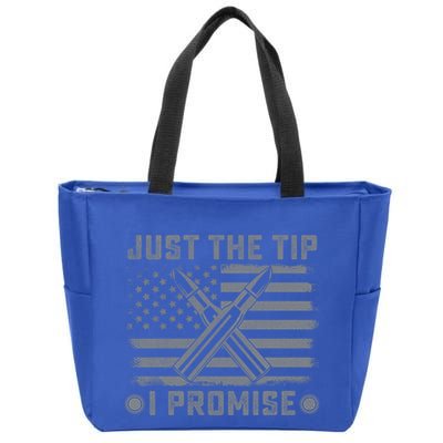 Just The Tip Promise Pro Gun Second Adt I 2nd That Gift Zip Tote Bag