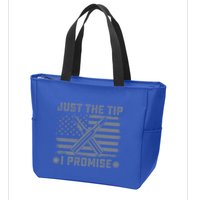 Just The Tip Promise Pro Gun Second Adt I 2nd That Gift Zip Tote Bag