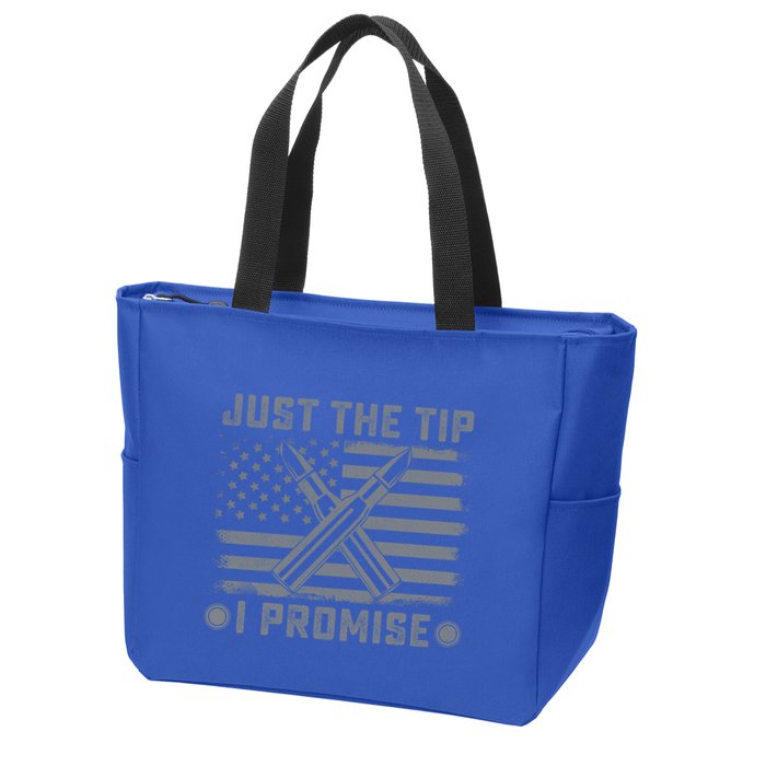 Just The Tip Promise Pro Gun Second Adt I 2nd That Gift Zip Tote Bag