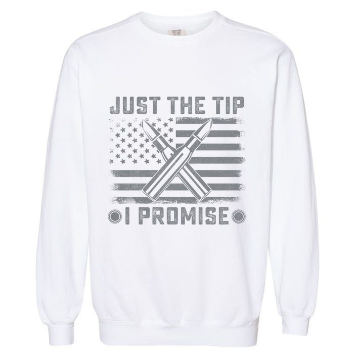 Just The Tip Promise Pro Gun Second Adt I 2nd That Gift Garment-Dyed Sweatshirt