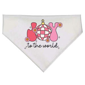 Joy To The World Cute Disco Holiday USA-Made Doggie Bandana