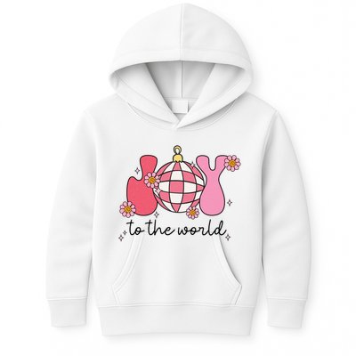 Joy To The World Cute Disco Holiday Kids Hoodie