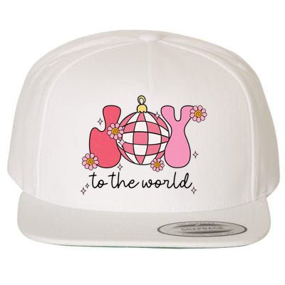 Joy To The World Cute Disco Holiday Wool Snapback Cap