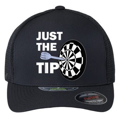 Just The Tip Please Darts Dart Player Team League Gift Flexfit Unipanel Trucker Cap