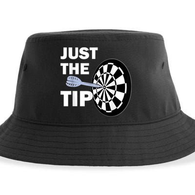 Just The Tip Please Darts Dart Player Team League Gift Sustainable Bucket Hat