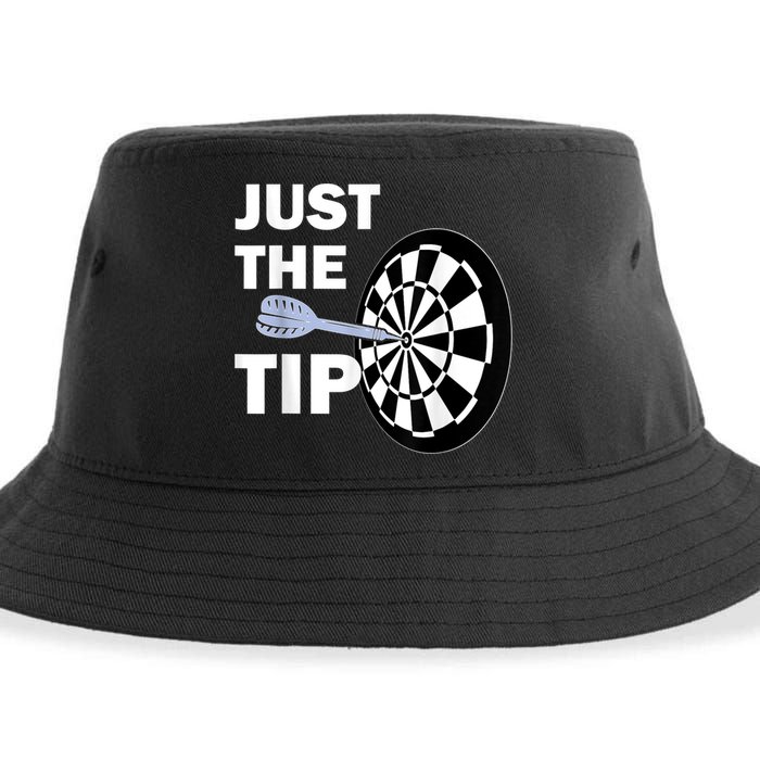 Just The Tip Please Darts Dart Player Team League Gift Sustainable Bucket Hat