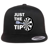 Just The Tip Please Darts Dart Player Team League Gift Flat Bill Trucker Hat