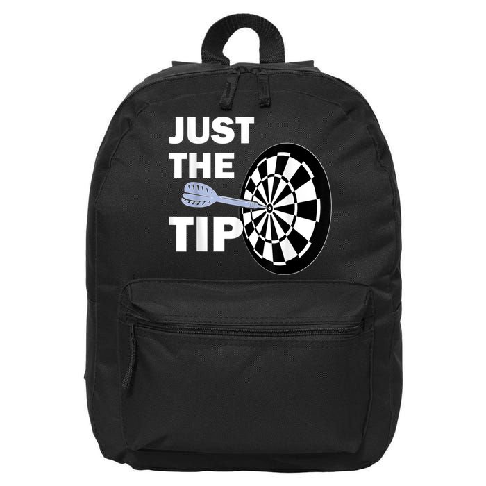 Just The Tip Please Darts Dart Player Team League Gift 16 in Basic Backpack