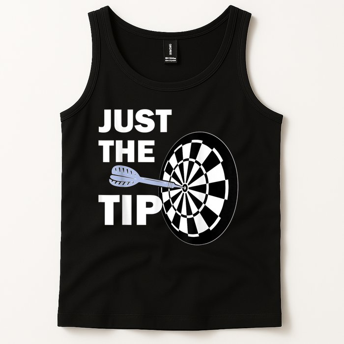 Just The Tip Please Darts Dart Player Team League Gift Tank Top