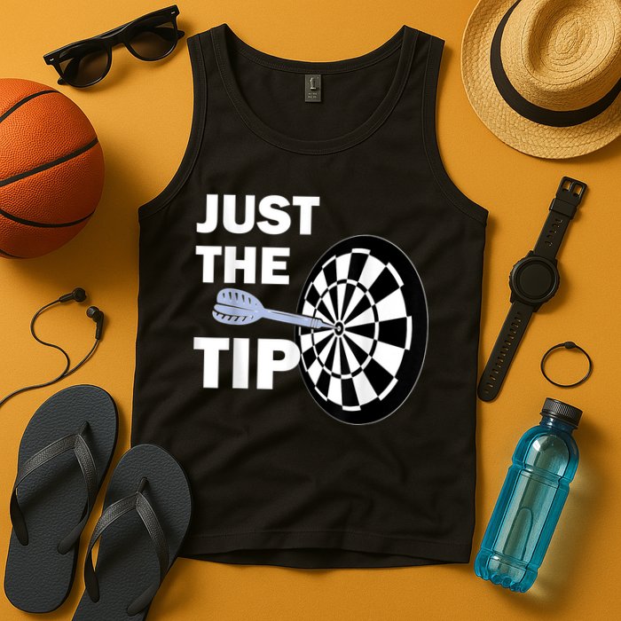 Just The Tip Please Darts Dart Player Team League Gift Tank Top