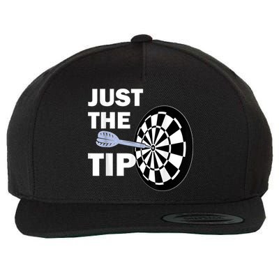 Just The Tip Please Darts Dart Player Team League Gift Wool Snapback Cap