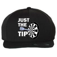 Just The Tip Please Darts Dart Player Team League Gift Wool Snapback Cap