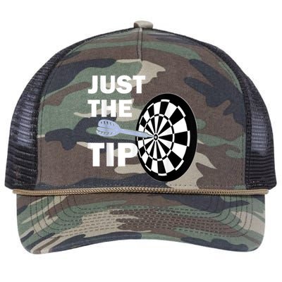 Just The Tip Please Darts Dart Player Team League Gift Retro Rope Trucker Hat Cap