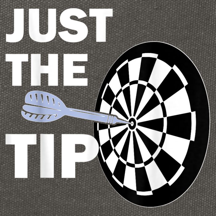 Just The Tip Please Darts Dart Player Team League Gift Cotton Canvas Backpack
