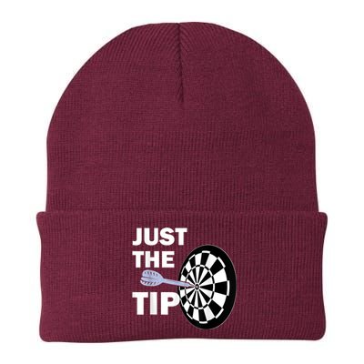 Just The Tip Please Darts Dart Player Team League Gift Knit Cap Winter Beanie