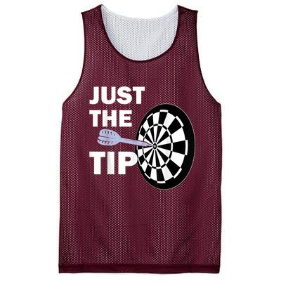 Just The Tip Please Darts Dart Player Team League Gift Mesh Reversible Basketball Jersey Tank