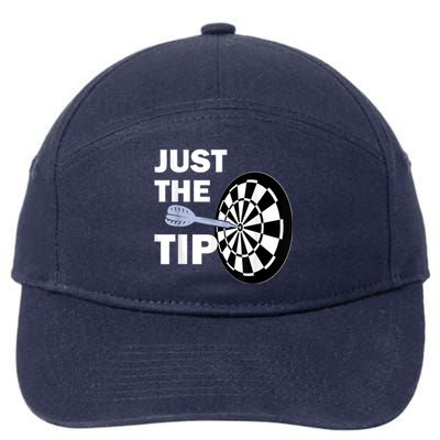 Just The Tip Please Darts Dart Player Team League Gift 7-Panel Snapback Hat