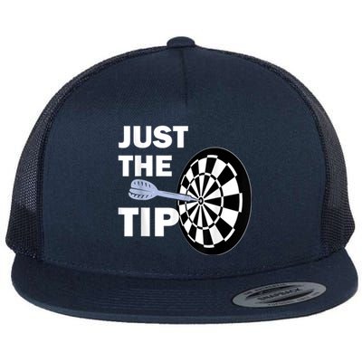 Just The Tip Please Darts Dart Player Team League Gift Flat Bill Trucker Hat