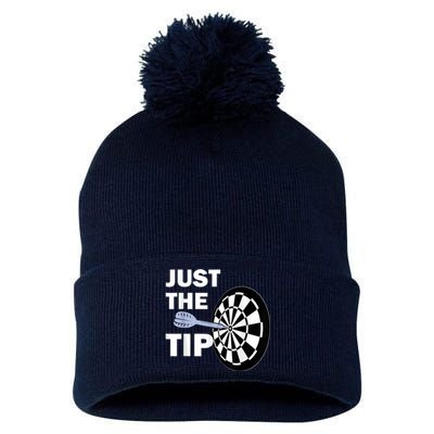 Just The Tip Please Darts Dart Player Team League Gift Pom Pom 12in Knit Beanie