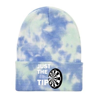 Just The Tip Please Darts Dart Player Team League Gift Tie Dye 12in Knit Beanie